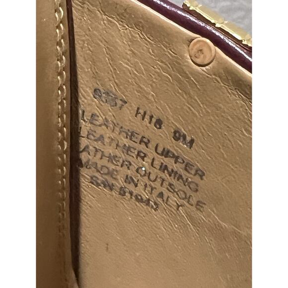 Tory Burch Penelope Mule Pointy Toes Burgundy Size 9 - Picture 5 of 8